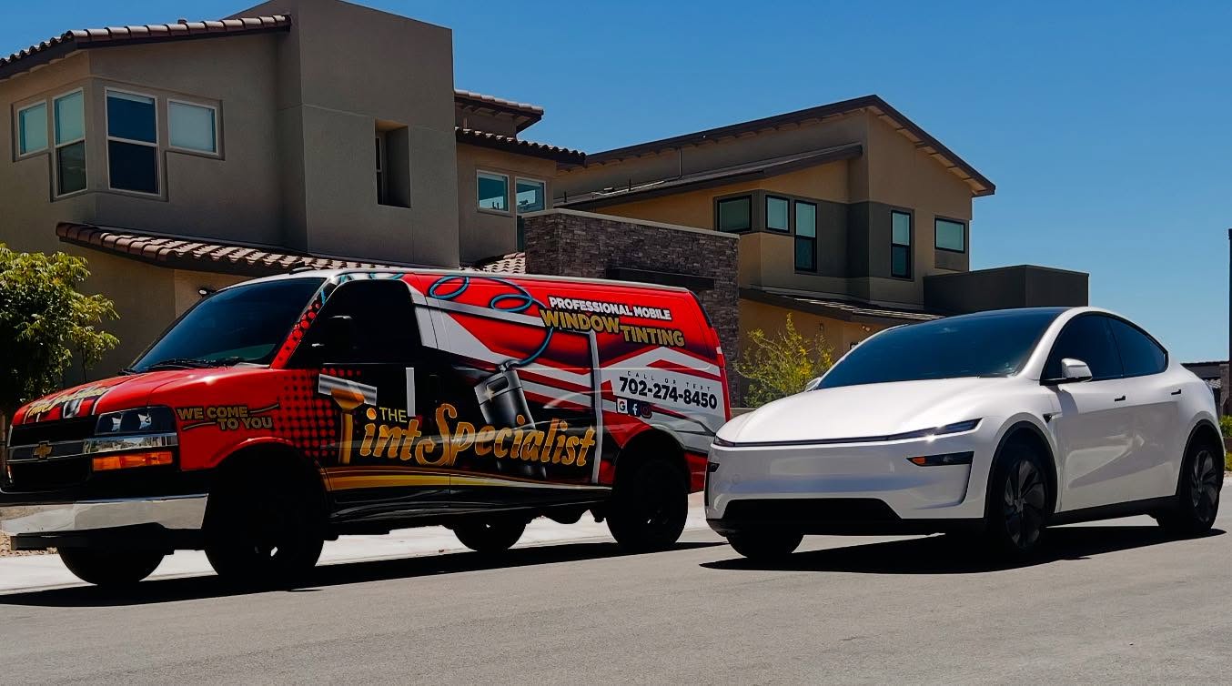 The Tint Specialist - Tesla Model Y mobile window tinting Summerlin The Tint Specialist - Tesla Model Y mobile window tinting Summerlin