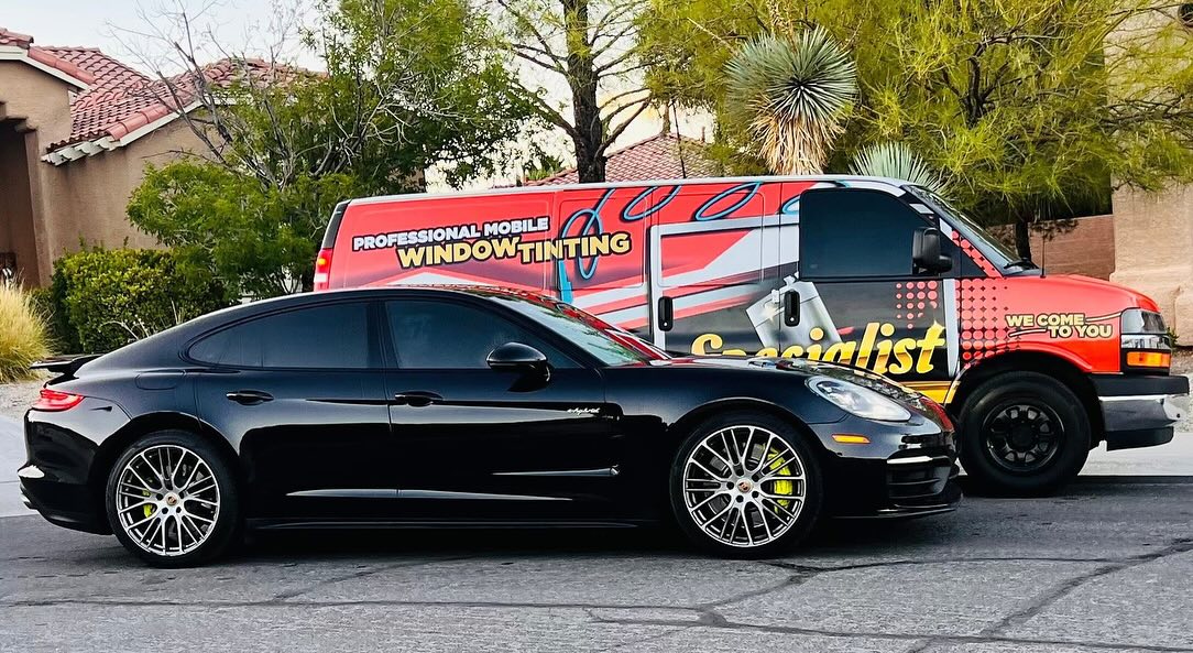 The Tint Specialist - Porsche Panamera window tinting Las Vegas