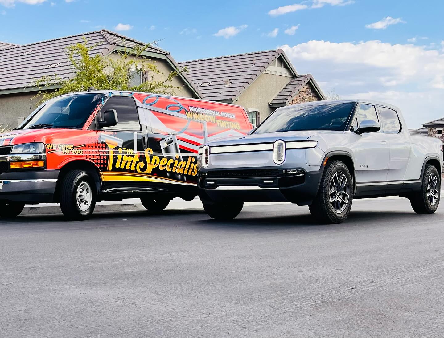 The Tint Specialist - Rivian R1T electric truck window tinting Las Vegas The Tint Specialist - Rivian R1T electric truck window tinting Las Vegas