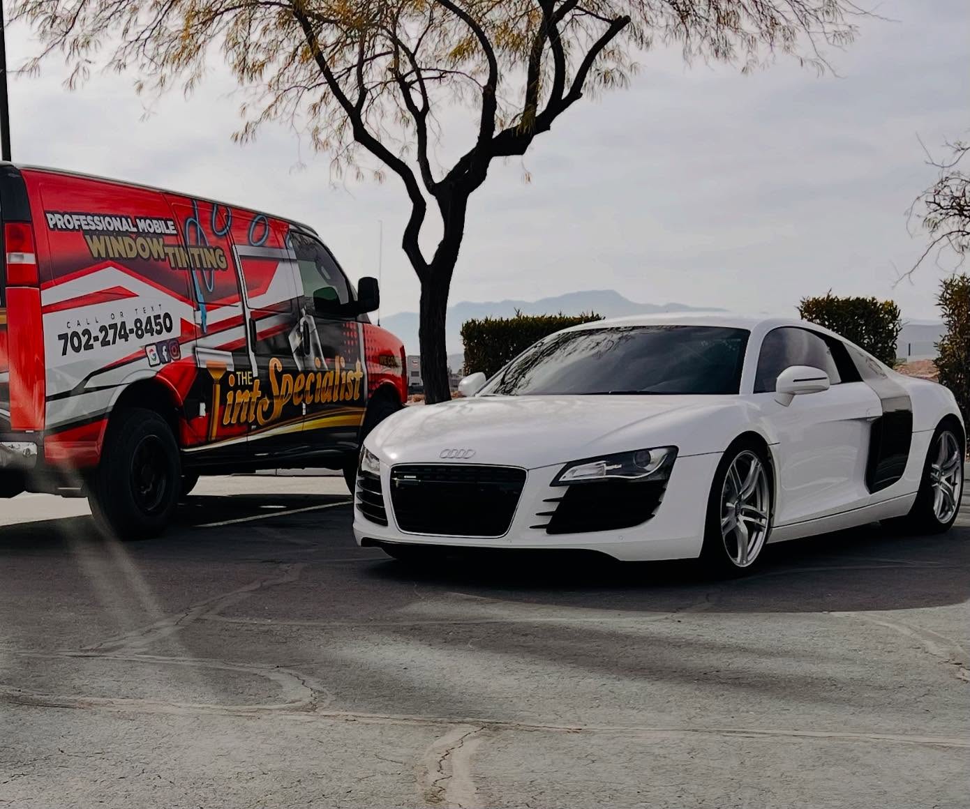 The Tint Specialist - Audi R8 supercar window tinting Las Vegas The Tint Specialist - Audi R8 supercar window tinting Las Vegas